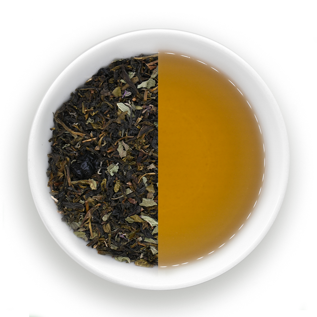 Blueberry Blossom Green Tea - Loose Leaf